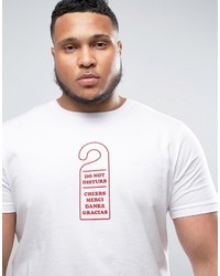 weißes bedrucktes T-shirt von Asos