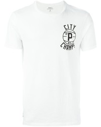 weißes bedrucktes T-shirt von Polo Ralph Lauren