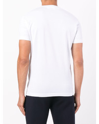 weißes bedrucktes T-shirt von DSQUARED2