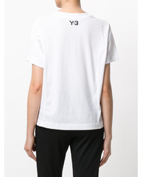 weißes bedrucktes T-shirt von Y-3