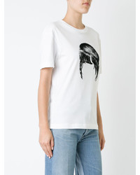 weißes bedrucktes T-shirt von Stella McCartney