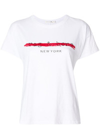 weißes bedrucktes T-shirt von Rag & Bone
