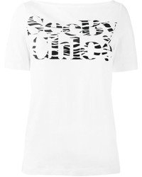 weißes bedrucktes T-shirt von See by Chloe