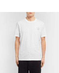 weißes bedrucktes T-shirt von Y-3