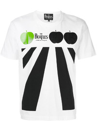 weißes bedrucktes T-shirt