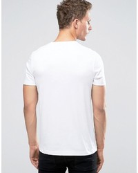 weißes bedrucktes T-shirt von Celio