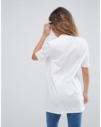 weißes bedrucktes T-shirt von Asos