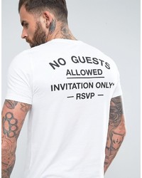 weißes bedrucktes T-shirt von Asos