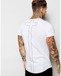 weißes bedrucktes T-shirt von Religion