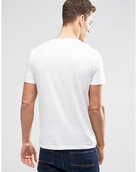 weißes bedrucktes T-shirt von Esprit