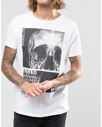 weißes bedrucktes T-shirt von Asos