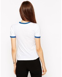 weißes bedrucktes T-shirt von Asos