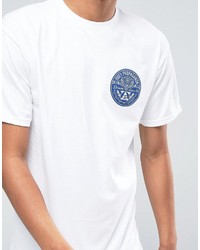 weißes bedrucktes T-shirt von Obey