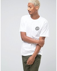 weißes bedrucktes T-shirt von Stussy