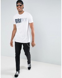 weißes bedrucktes T-shirt von Asos