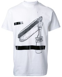 weißes bedrucktes T-shirt von Toga