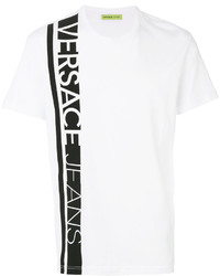 weißes bedrucktes T-shirt von Versace