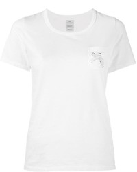 weißes bedrucktes T-shirt von Visvim