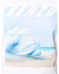 weißes bedrucktes T-shirt von Kenzo