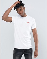 weißes bedrucktes T-shirt von HUF