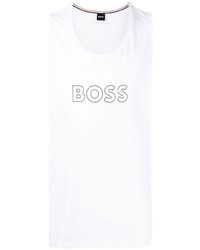 weißes bedrucktes Trägershirt von BOSS