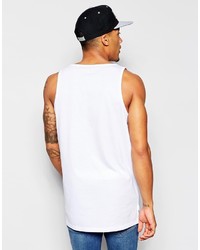 weißes bedrucktes Trägershirt von Asos