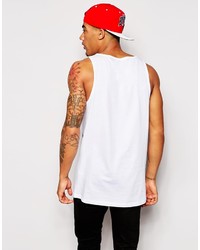 weißes bedrucktes Trägershirt von Asos