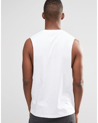 weißes bedrucktes Trägershirt von Asos