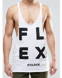 weißes bedrucktes Trägershirt von Asos