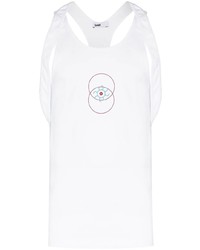 weißes bedrucktes Trägershirt von Gmbh