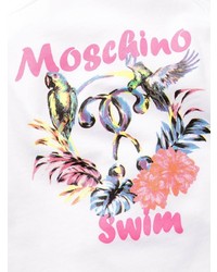 weißes bedrucktes Trägershirt von Moschino