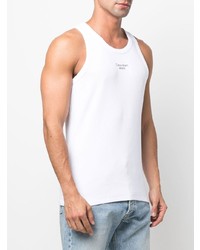 weißes bedrucktes Trägershirt von Calvin Klein Jeans