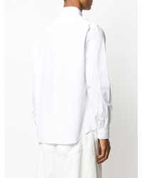 weißes beschlagenes Langarmhemd von Valentino
