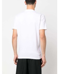 weißes beschlagenes T-Shirt mit einem Rundhalsausschnitt von DSQUARED2