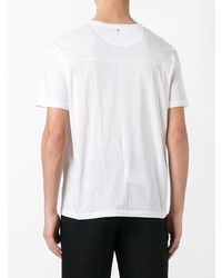 weißes beschlagenes T-Shirt mit einem Rundhalsausschnitt von Valentino