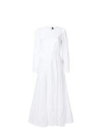weißes besticktes ausgestelltes Kleid von Calvin Klein 205W39nyc