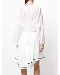 weißes besticktes ausgestelltes Kleid von Philosophy di Lorenzo Serafini
