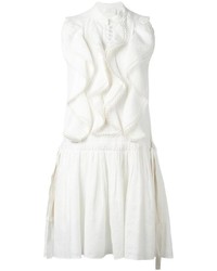 weißes besticktes Kleid von Chloé