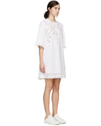 weißes besticktes Kleid von Etoile Isabel Marant