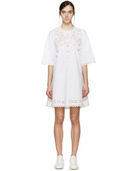 weißes besticktes Kleid von Etoile Isabel Marant