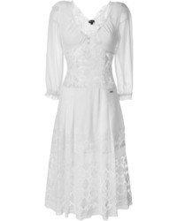 weißes besticktes Kleid von Just Cavalli