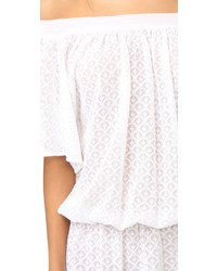 weißes besticktes Kleid von Melissa Odabash