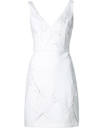 weißes besticktes Kleid von Nicole Miller