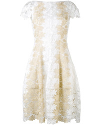 weißes besticktes Kleid von Talbot Runhof