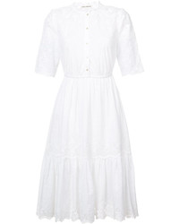 weißes besticktes Kleid von Ulla Johnson