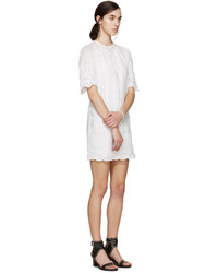 weißes besticktes Kleid von Isabel Marant