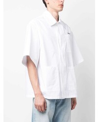 weißes besticktes Kurzarmhemd von Off-White