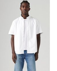 weißes besticktes Kurzarmhemd von Levi's