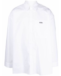 weißes besticktes Langarmhemd von 032c