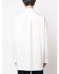 weißes besticktes Langarmhemd von Damir Doma